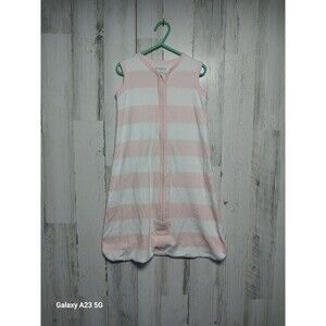 Burt’s Bees Baby Beekeeper Wearable Blanket Sleepsack Size Small White & Pink